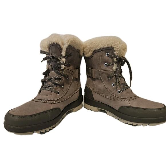 Sorel Tivoli IV Slope Parc Women's Waterproof Boot Omega Taupe Size 10 - Picture 4 of 10